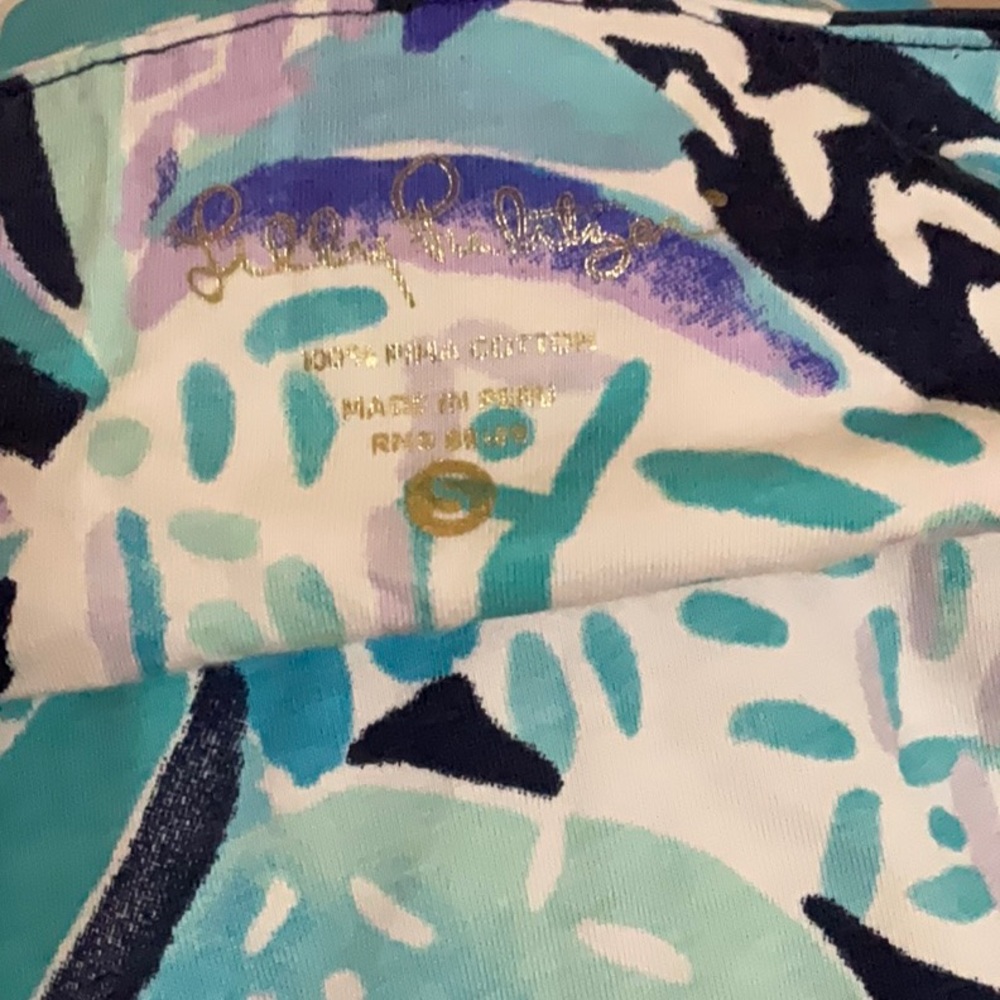Lilly Pulitzer blue tropical summer dress - Picture 3 of 3